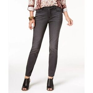 🩶 NWT Curvy Fit Skinny Jeans Style & Co Classic Mid-Rise 5-Pocket Gray Pants 🩶